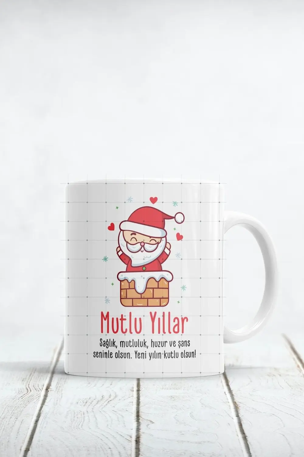 Mutlu Yıllar Baskılı Kupa Bardak