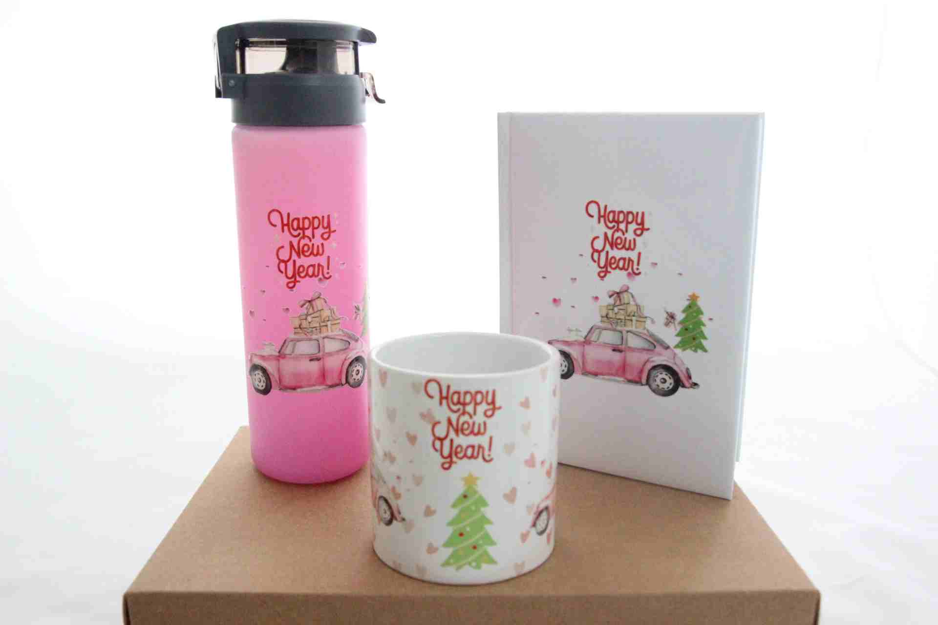 İhtiyaçavm Mutlu Yıllar Temalı Hediye Seti - Termos, Defter Ve Kupa Bardak Hediye Kutusu