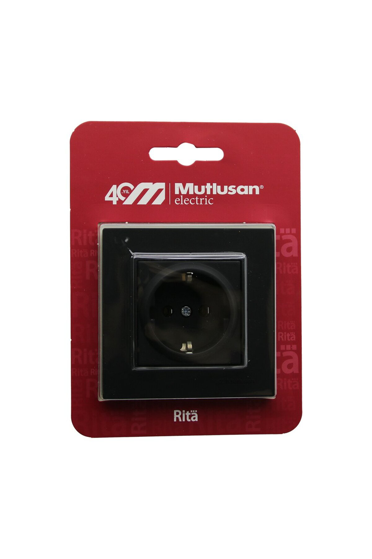 Ok Aksesuar Mutlusan Rita-2220 600 0284B Blisterli - Kartli Siyah - Toprakli