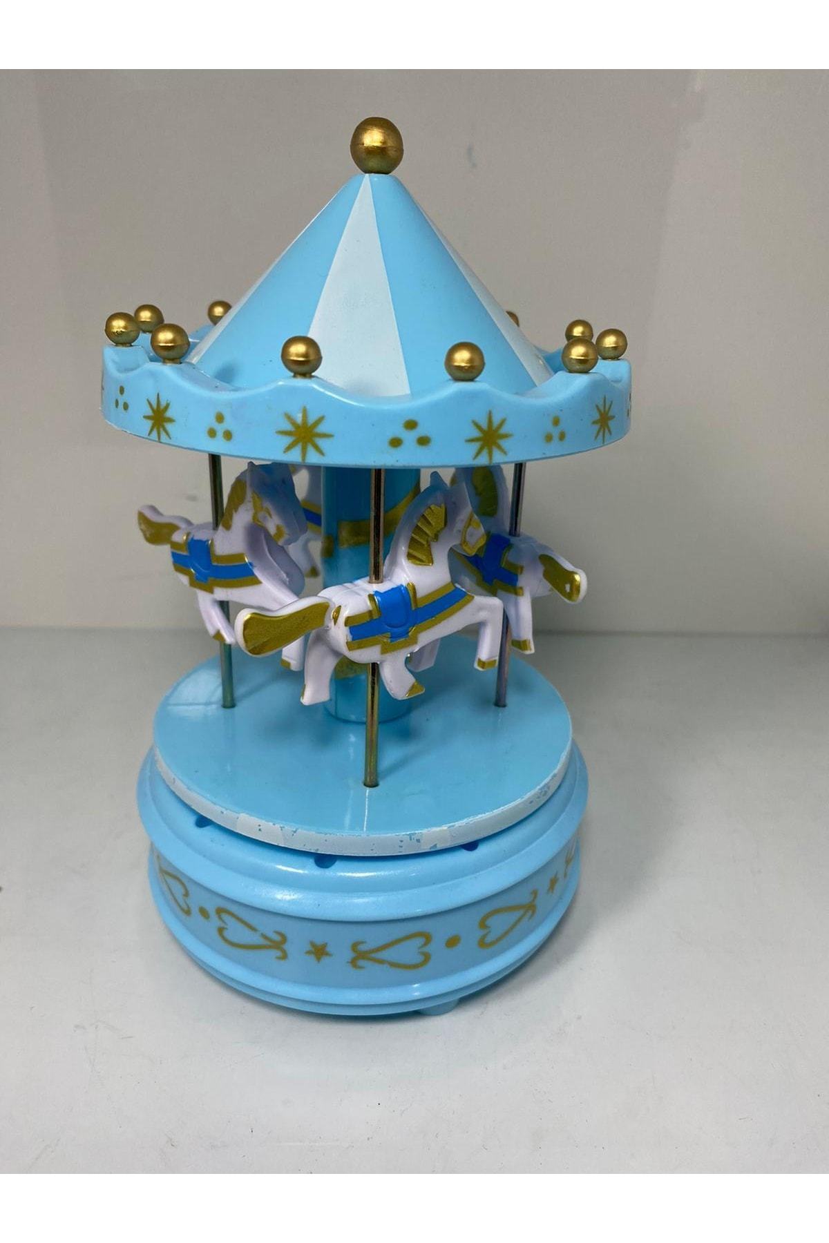 Vitale Müzik Kutulu Kurmalı Atlı Karınca - Mavi