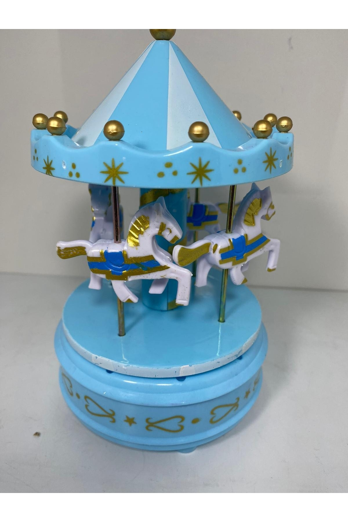 Vitale Müzik Kutulu Kurmalı Atlı Karınca - Mavi