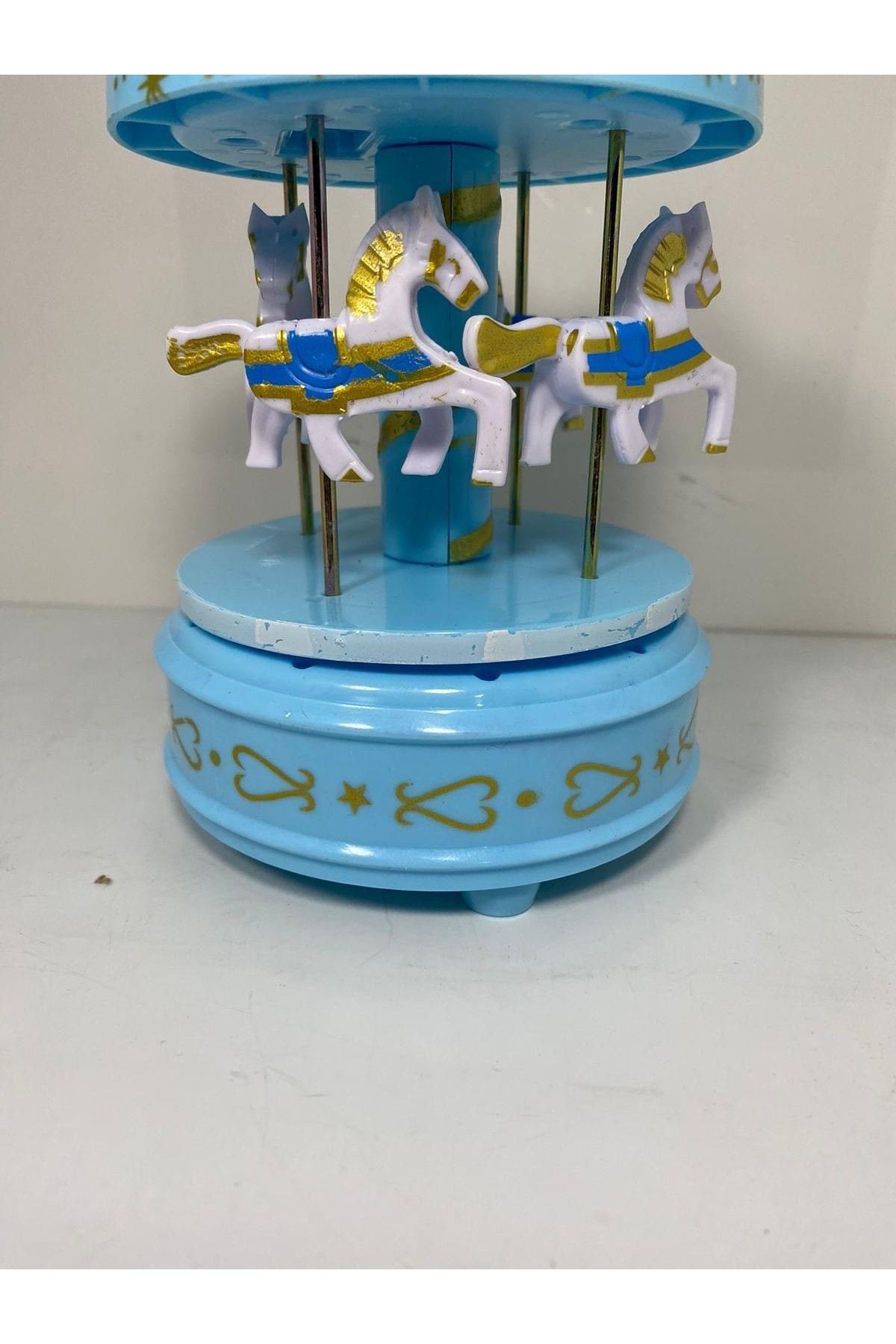 Vitale Müzik Kutulu Kurmalı Atlı Karınca - Mavi