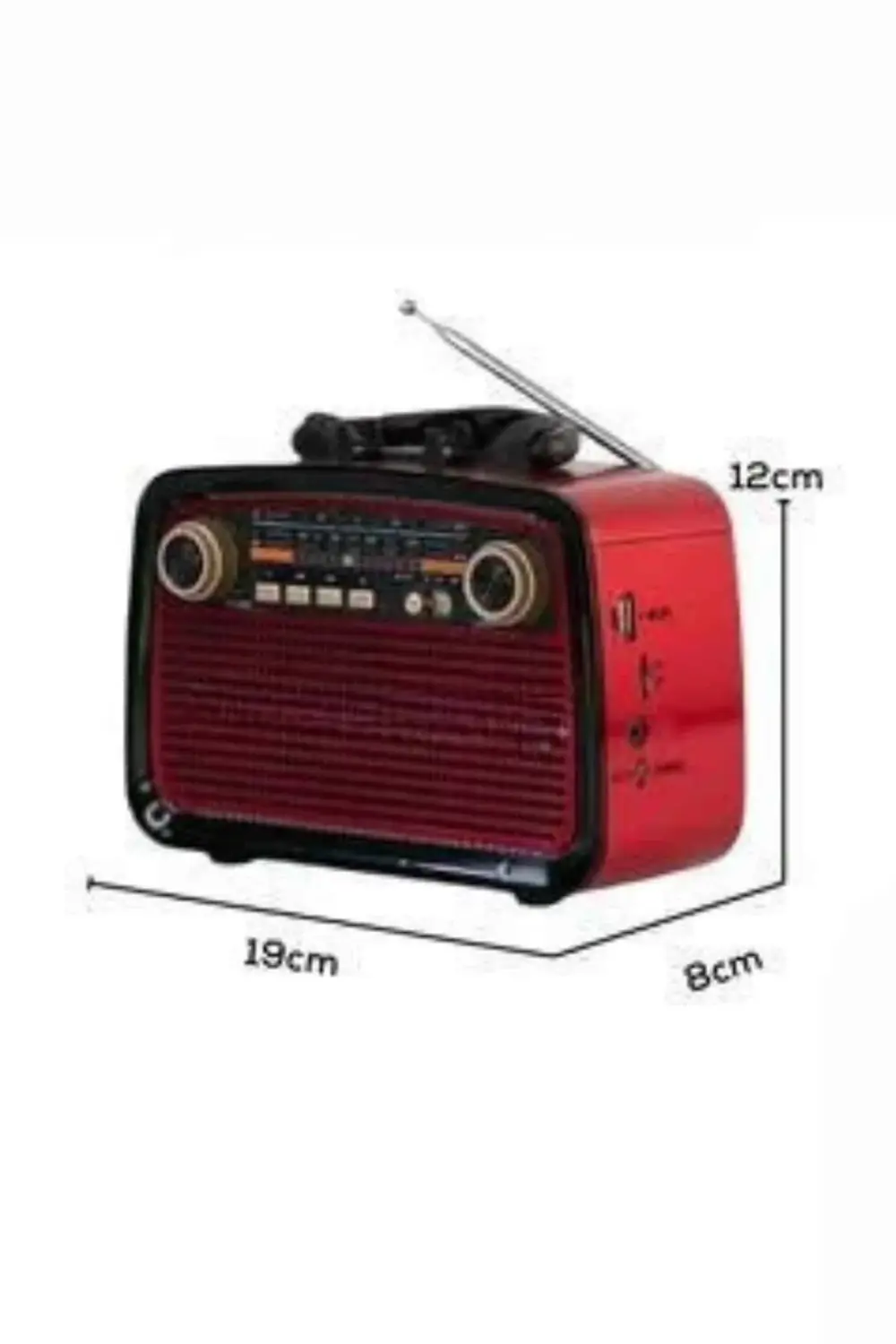 Müzik Kutusu Bluetooth Bağlantılı El Fenerli Nostaljik Tasarım Ra