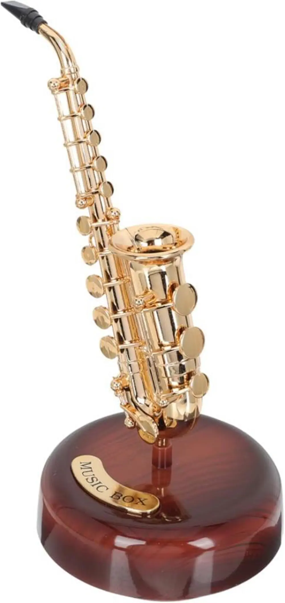 Müzik Kutusu Saksafon Kurmalı Müzik Kutusu Dekoratif Müzik Kutusu