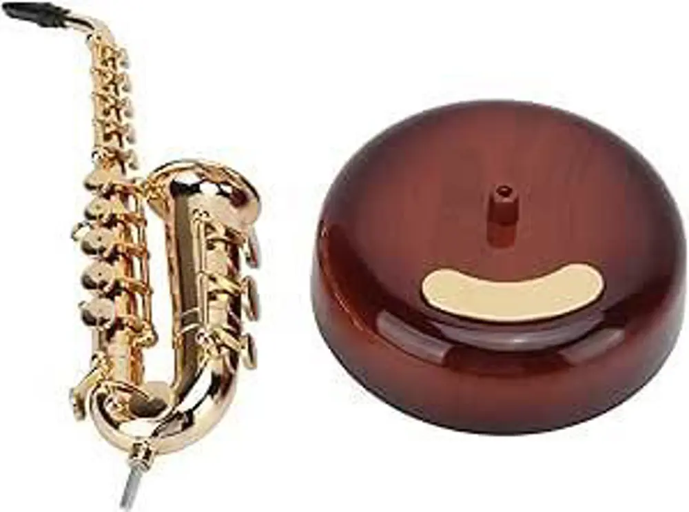 Müzik Kutusu Saksafon Kurmalı Müzik Kutusu Dekoratif Müzik Kutusu