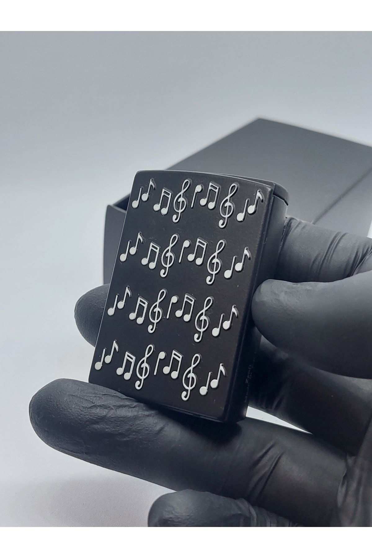 Pnp Müzik Notaları Desenli Metal Rüzgar Çakmağı Müzisyen Çakmağı Hedi