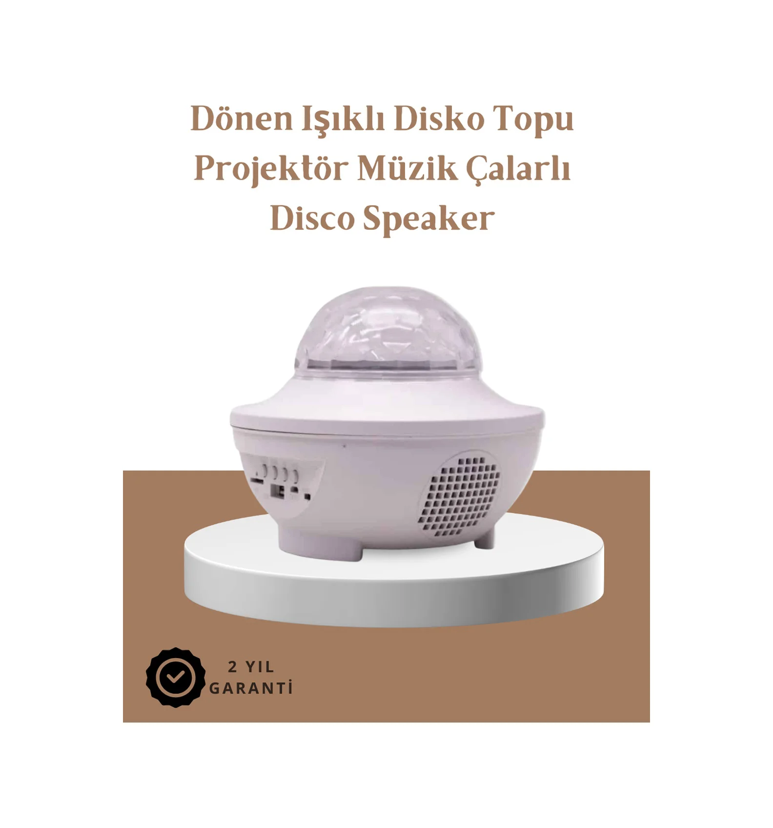 Müzik Ritimli Işık Değişimi & Dönen Dalga Efekti Galaxy Projektör