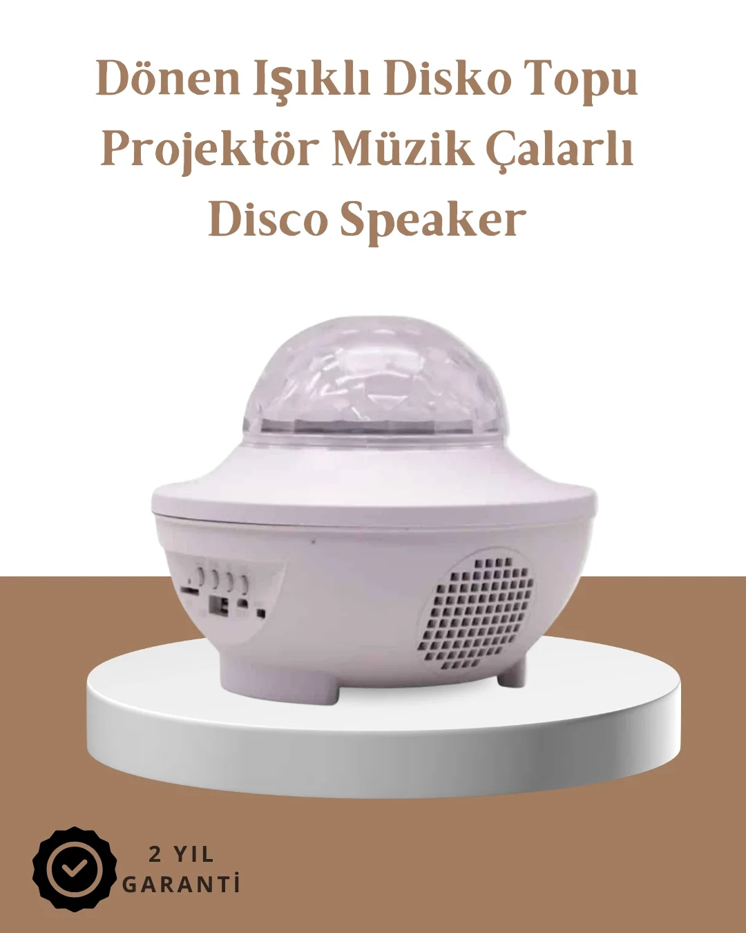 Müzik Ritimli Işık Değişimi &amp; Dönen Dalga Efekti – Galaxy Projektör