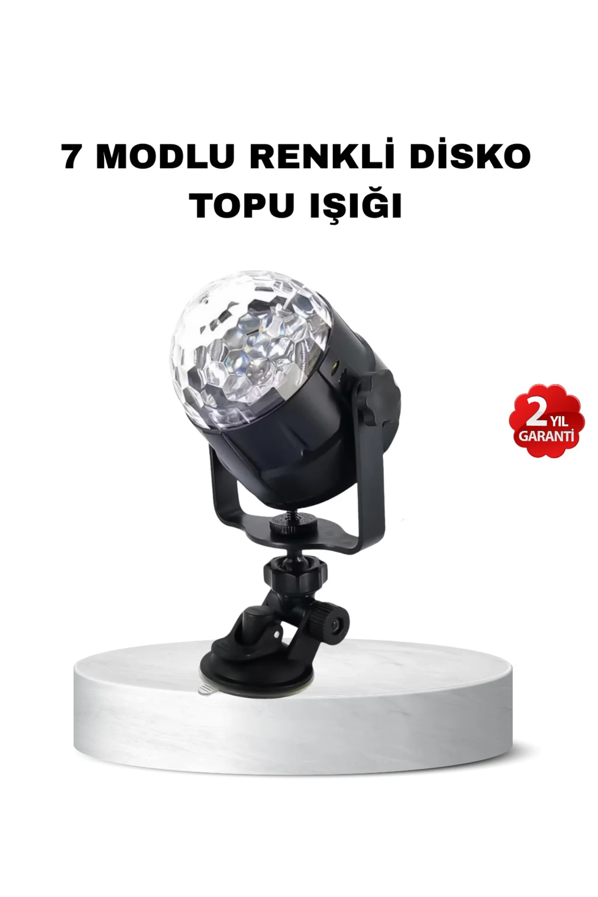 Müzik Ritmine Duyarlı Renkli Disko Topu – 7 Modlu Işıklı Parti La