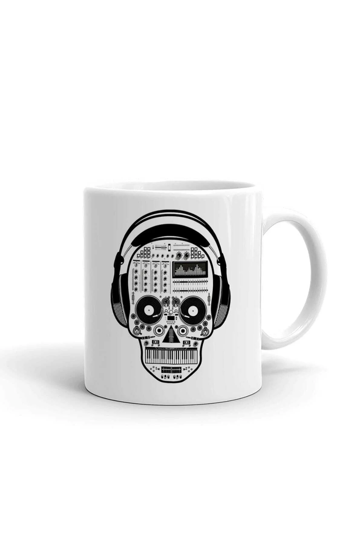 Müzik Tasarım Kurukafa Seramik ithal Porselen Seramik Kupa Bardak