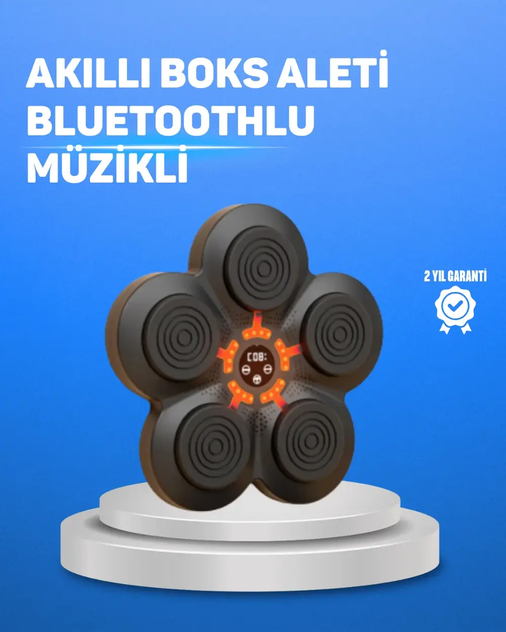 Müzikli Boks Duvar Paneli Akıllı Işık Sistemli Refleks ve Kondisy