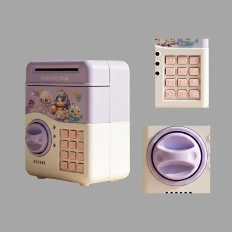 Müzikli Işıklı Şifreli ATM Tasarımlı Çocuk Kumbarası