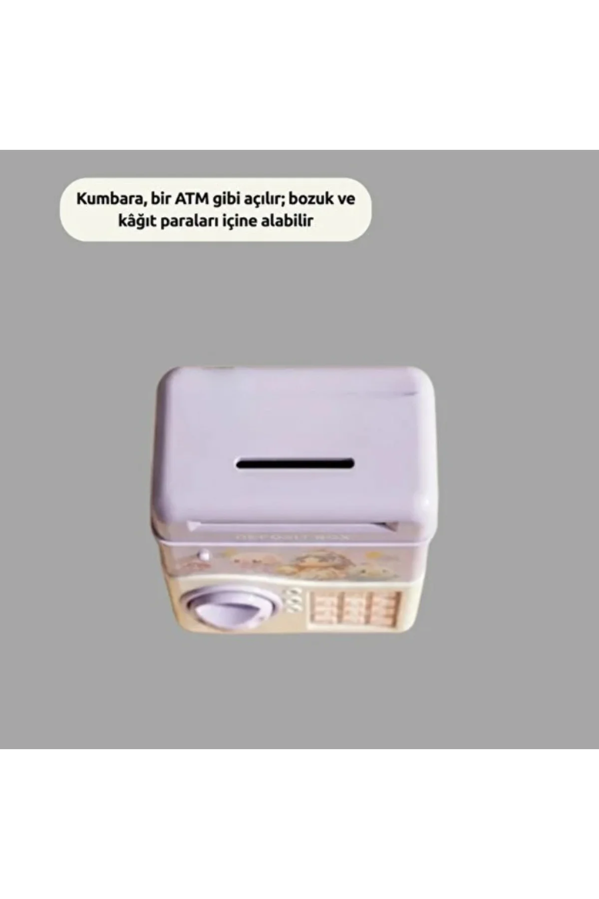 Müzikli Kumbara - Işıklı - Şifreli ATM Tasarımlı - Görsel 4
