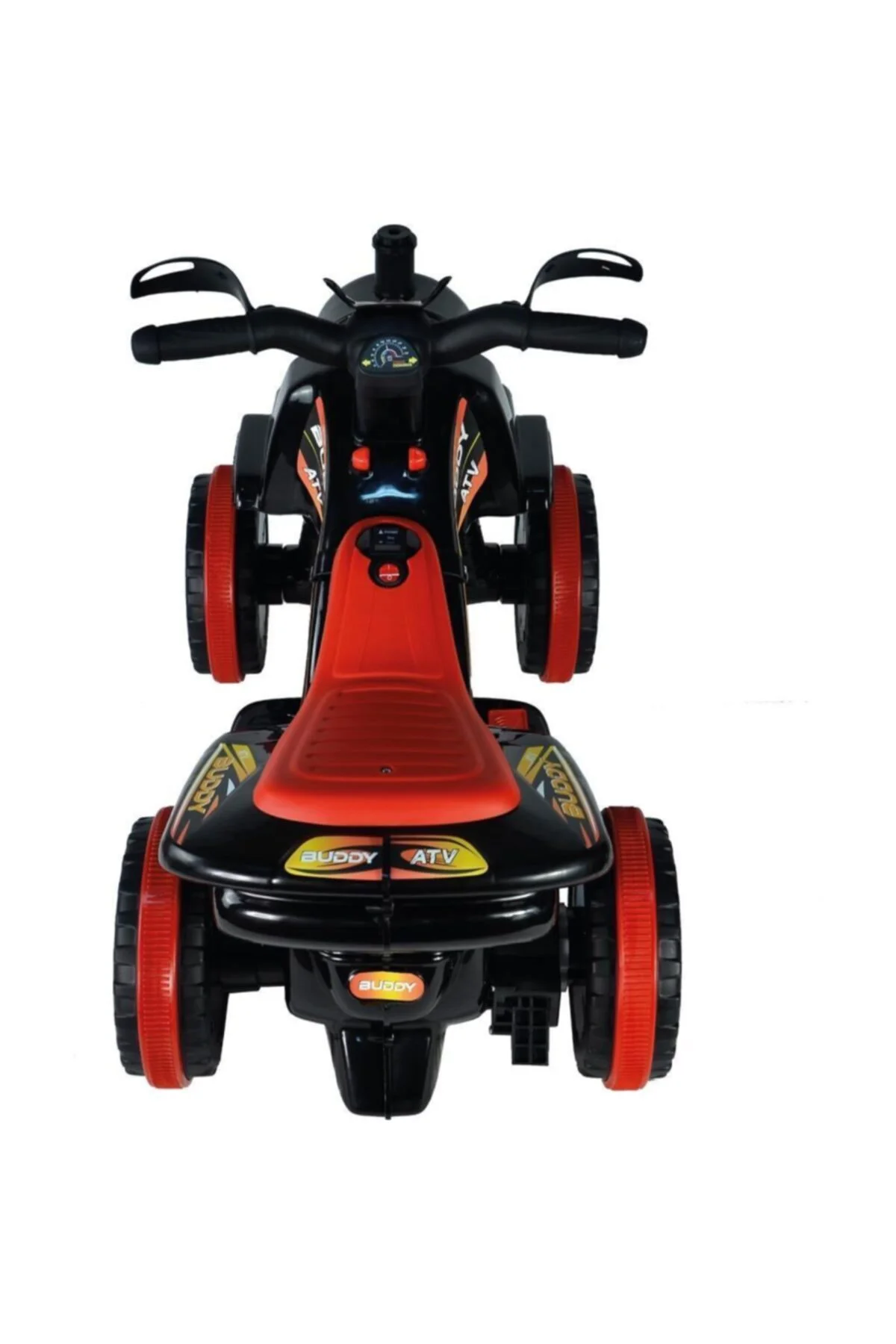 Müzikli Ve Led Işıklı Akülü Atv 6v Buddy Siyah