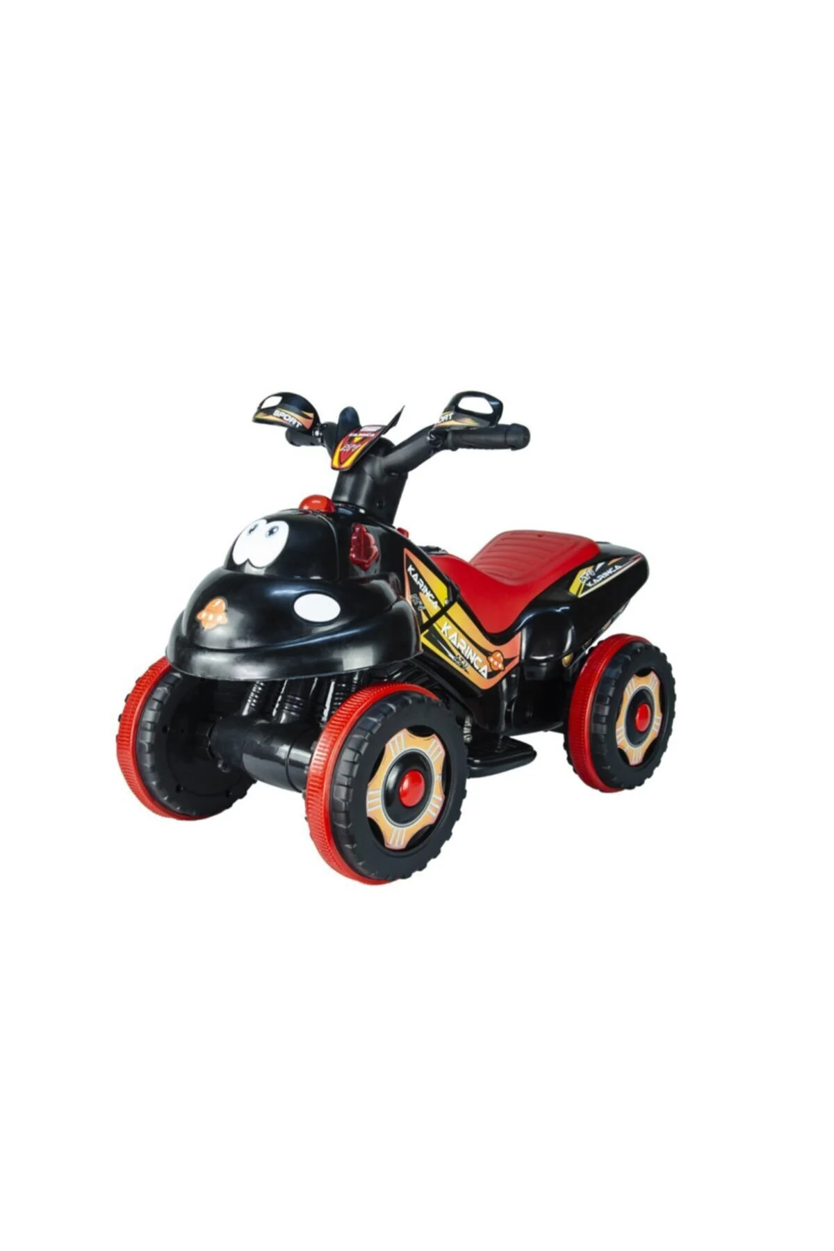 Müzikli Ve Led Işıklı Akülü Atv 6v Karınca Siyah