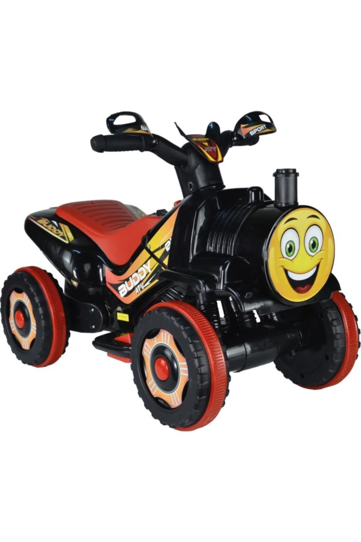 Müzikli Ve Led Işıklı Akülü Atv 6v Buddy Siyah