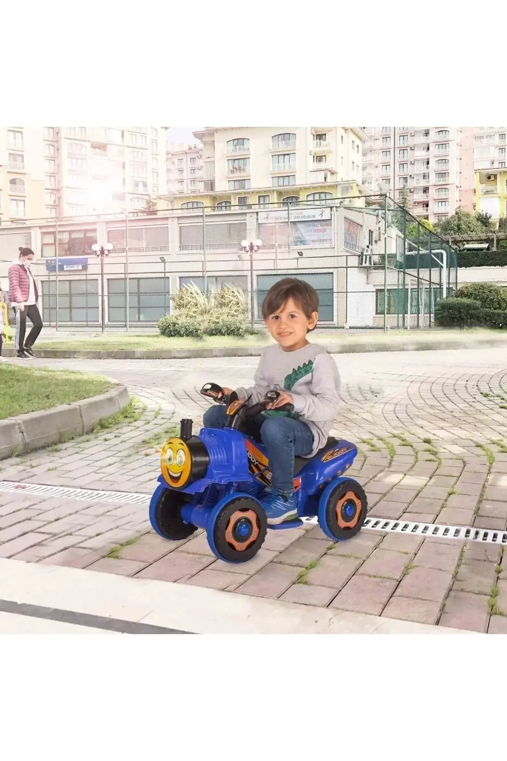 Müzikli Ve Led Işıklı Akülü Atv 6v Buddy Mavi