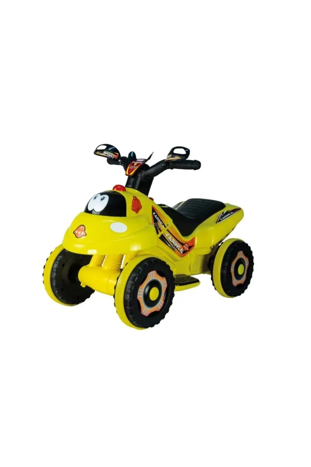 Müzikli Ve Led Işıklı Akülü Atv 6v Karınca Sarı