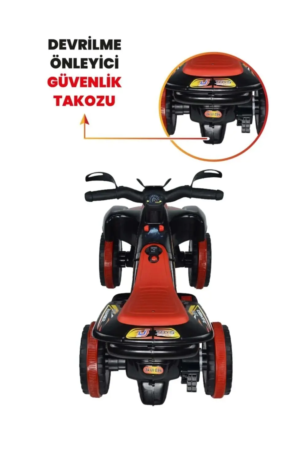 Müzikli Ve Led Işıklı Akülü Atv 6v Ranger Siyah