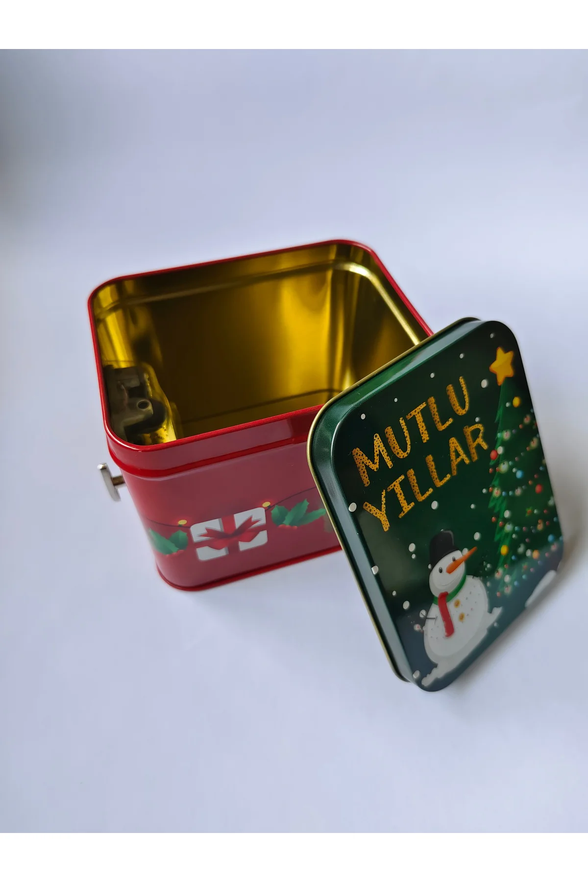 Müzikli yılbaşı teneke kutu Yeni Yıl