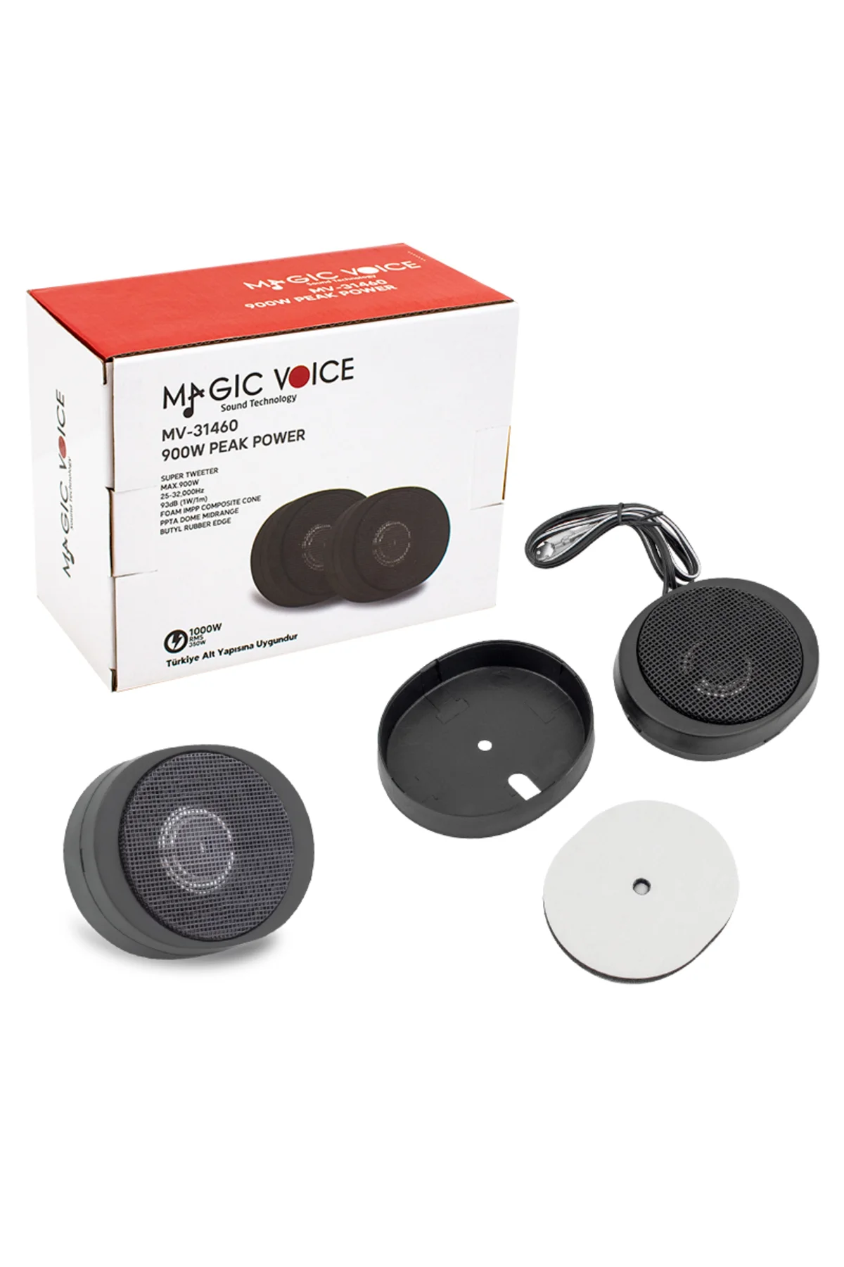 Mv-31460 900 Watt Peak Power Rms:350 Watt 2lı Dome Oto Tweeter - Görsel 3
