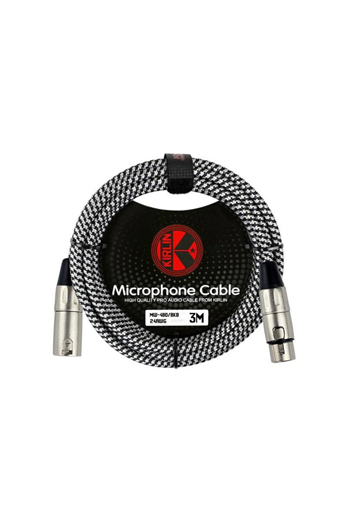 MW-480-3M-BKB HS 24AWG Mikrofon Kablosu 3 Metre