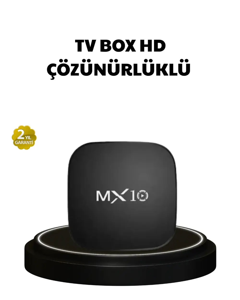 MX Box S 4K Android TV Box – Google Asistan, Dolby Ses, 8 GB Hafı