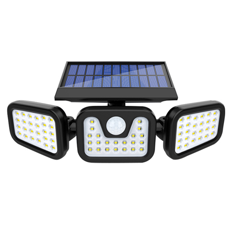 MX-W771A SENSÖRLÜ 3 MODLU 74 LEDLİ SOLAR AYDINLATMALI DUVAR LAMBA