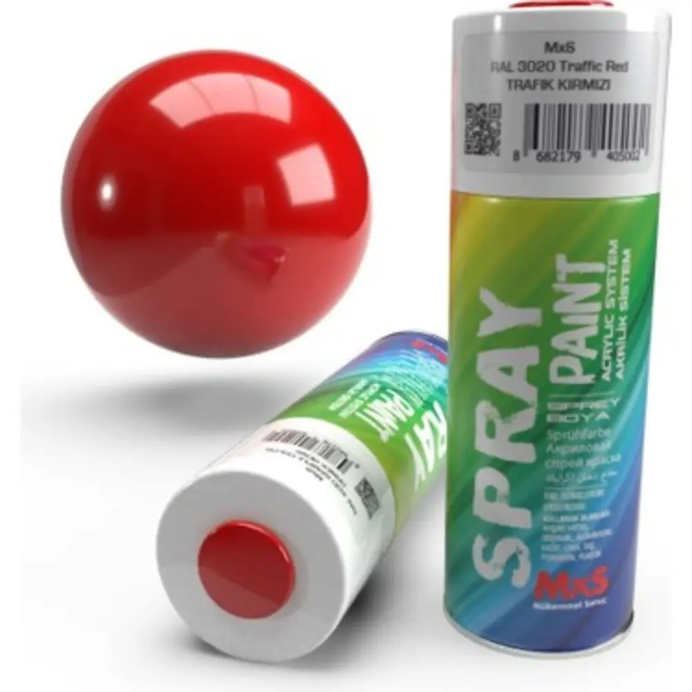 MXS SPREY BOYA 400 ML RAL3002 KARMEN BAYRAK KIRMIZI