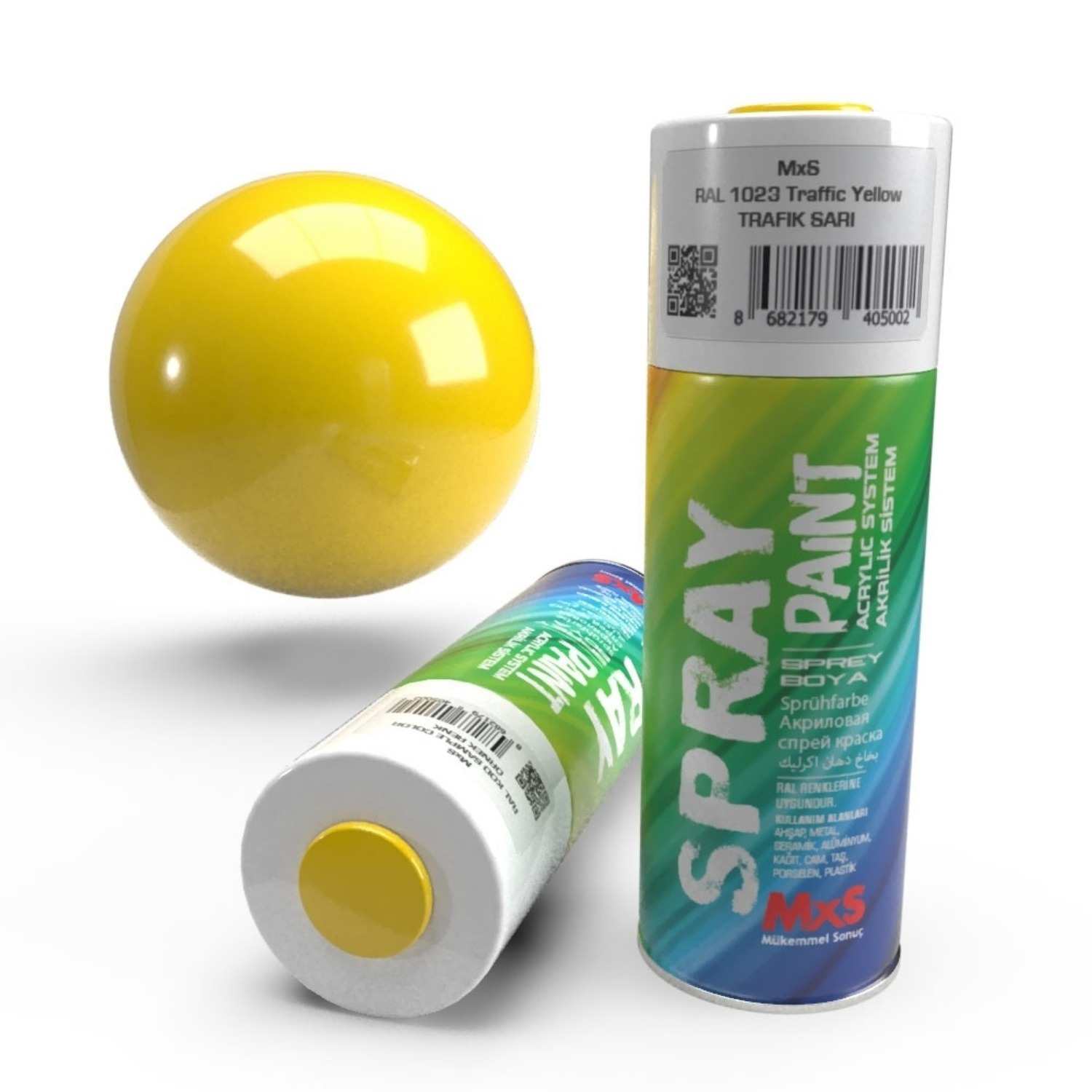 MXS SPREY BOYA 400 ML RAL1023 TRAFİK SARI