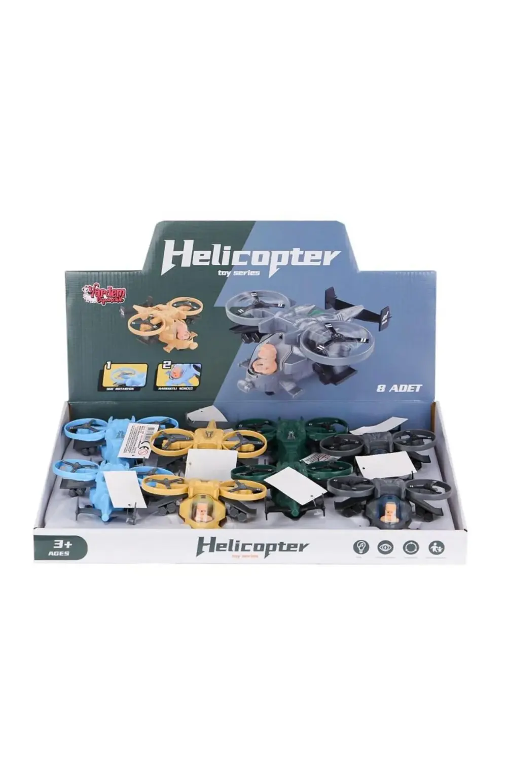 MXT-3616 Sürtmeli Askeri Helikopter -Vardem Oyuncak