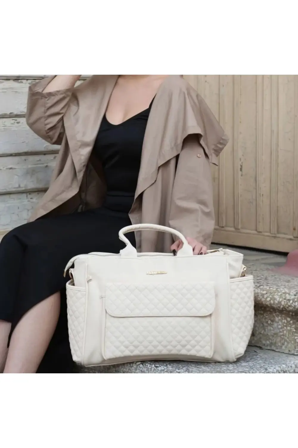 M&y Athena Deri Anne Bebek Bakım Çantası 7110 Krem