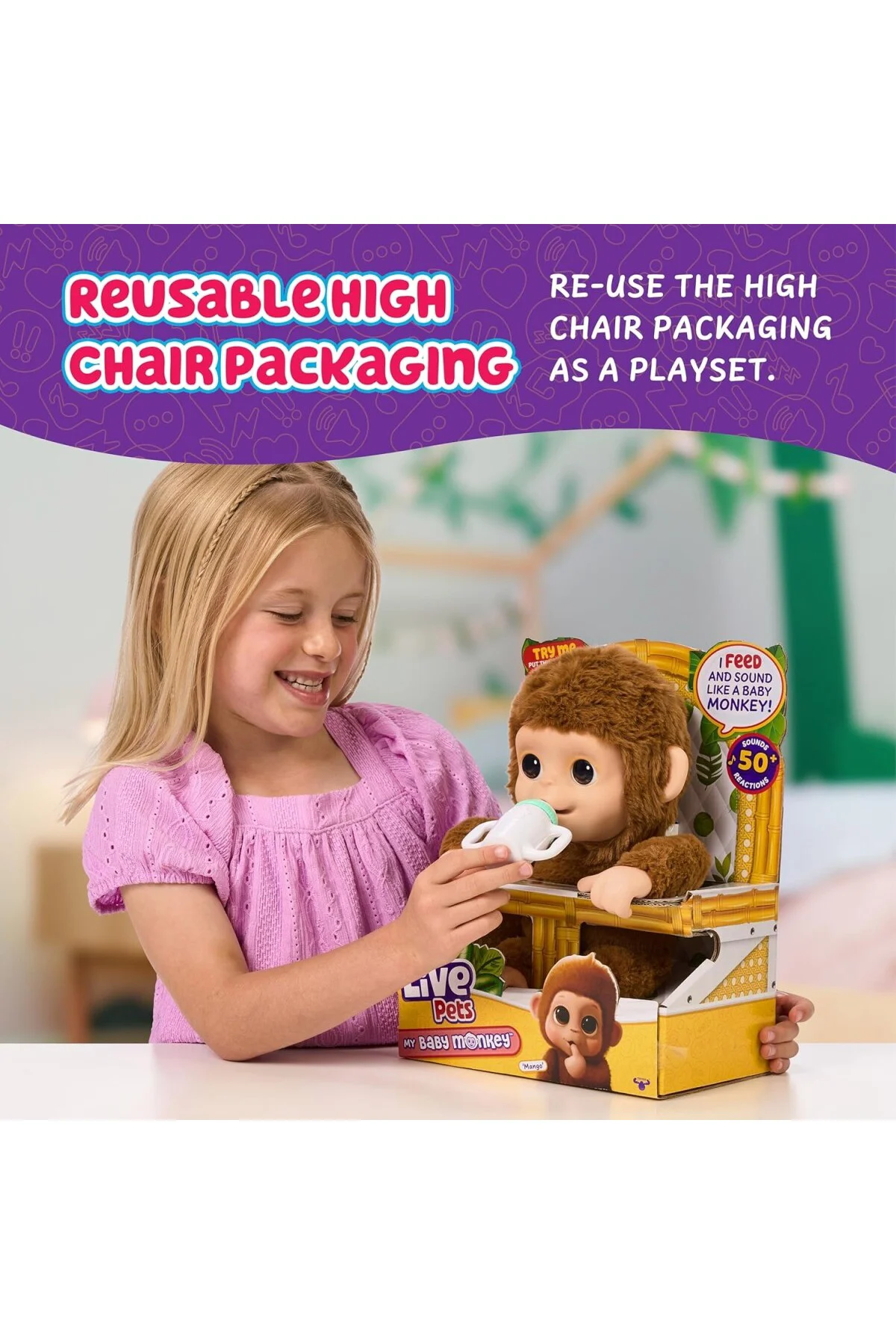 My Baby Monkey - 50'den Fazla Ses ve Reaksiyon Özelliğine Sahip S