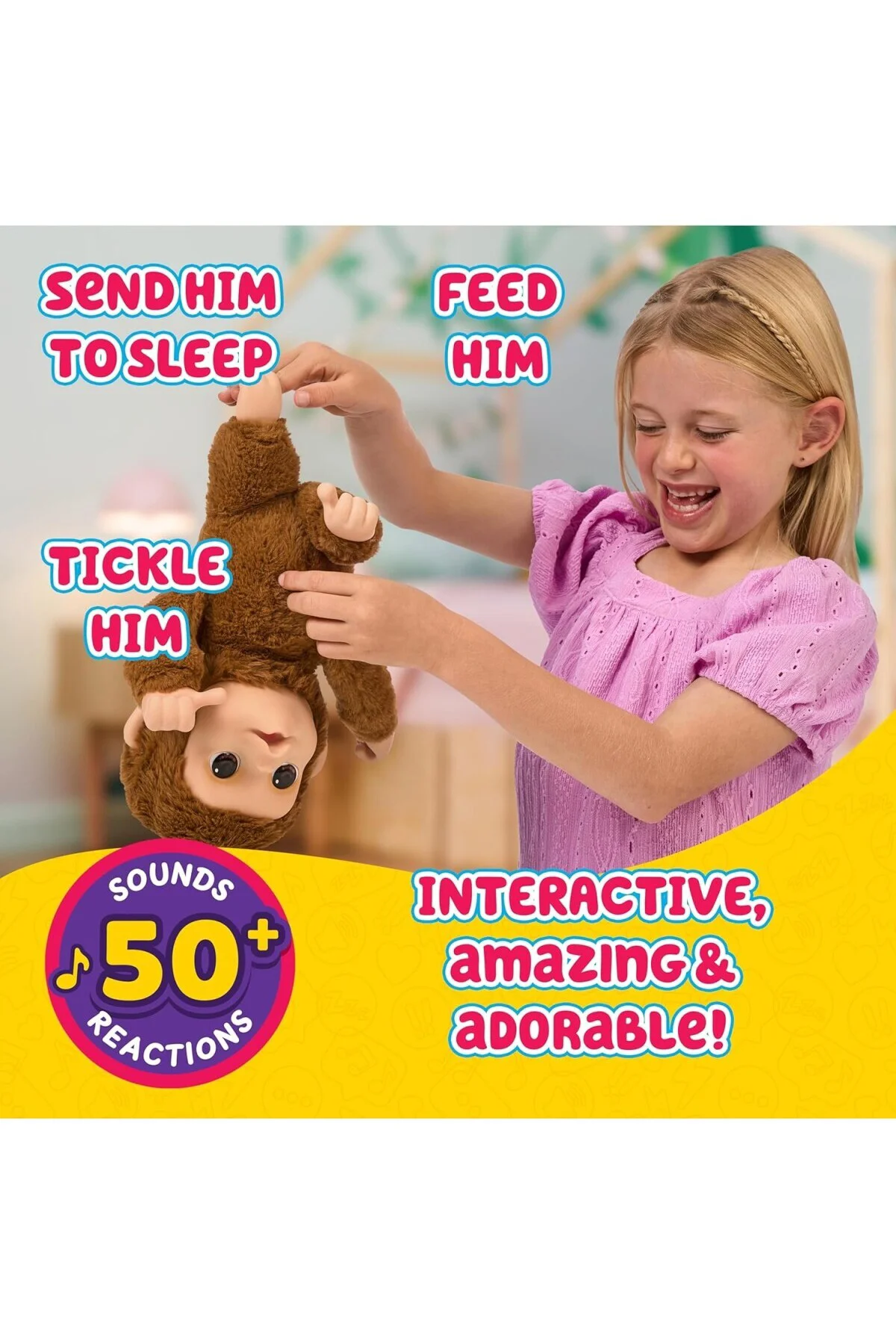 My Baby Monkey - 50'den Fazla Ses ve Reaksiyon Özelliğine Sahip S