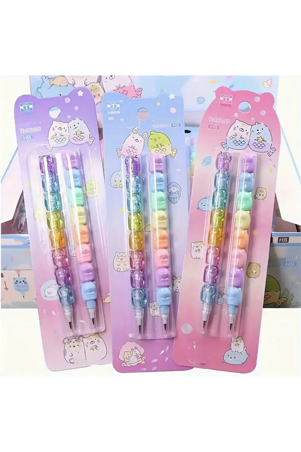 My Balli Store 2 Adet Bina Bloklu Kalem Seti