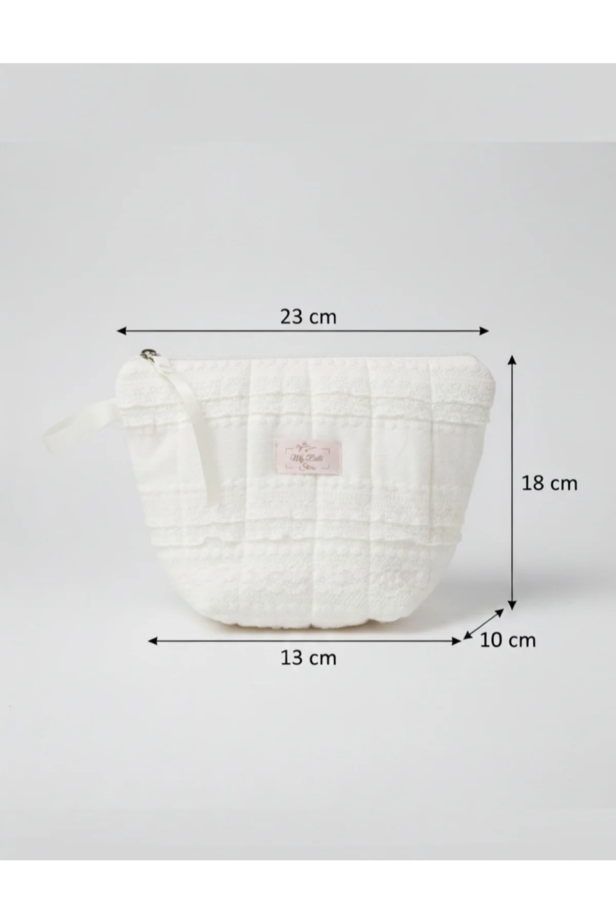 My Balli Store Beyaz Makyaj Çantası