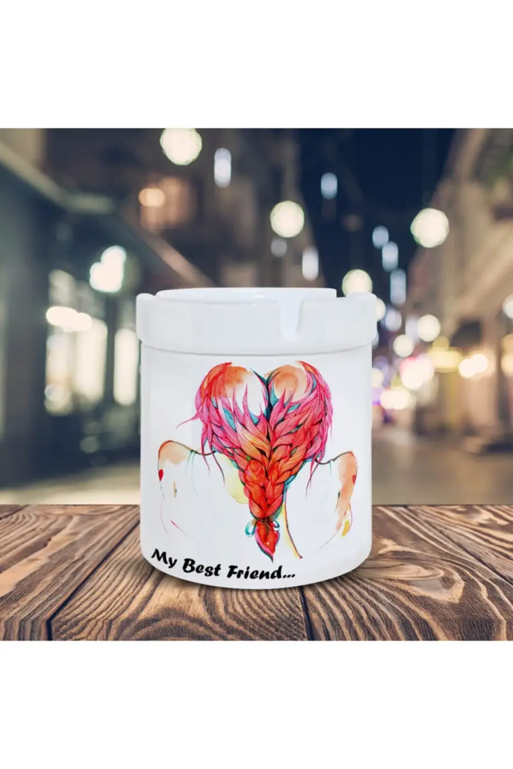 My Best Friend Yazı Baskılı Küllük Kül Tablası-100145145