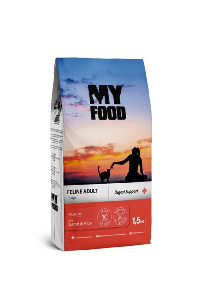 My Food Kuzulu&Pirinçli Yetişkin Kedi Maması Digest Support 1,5 K