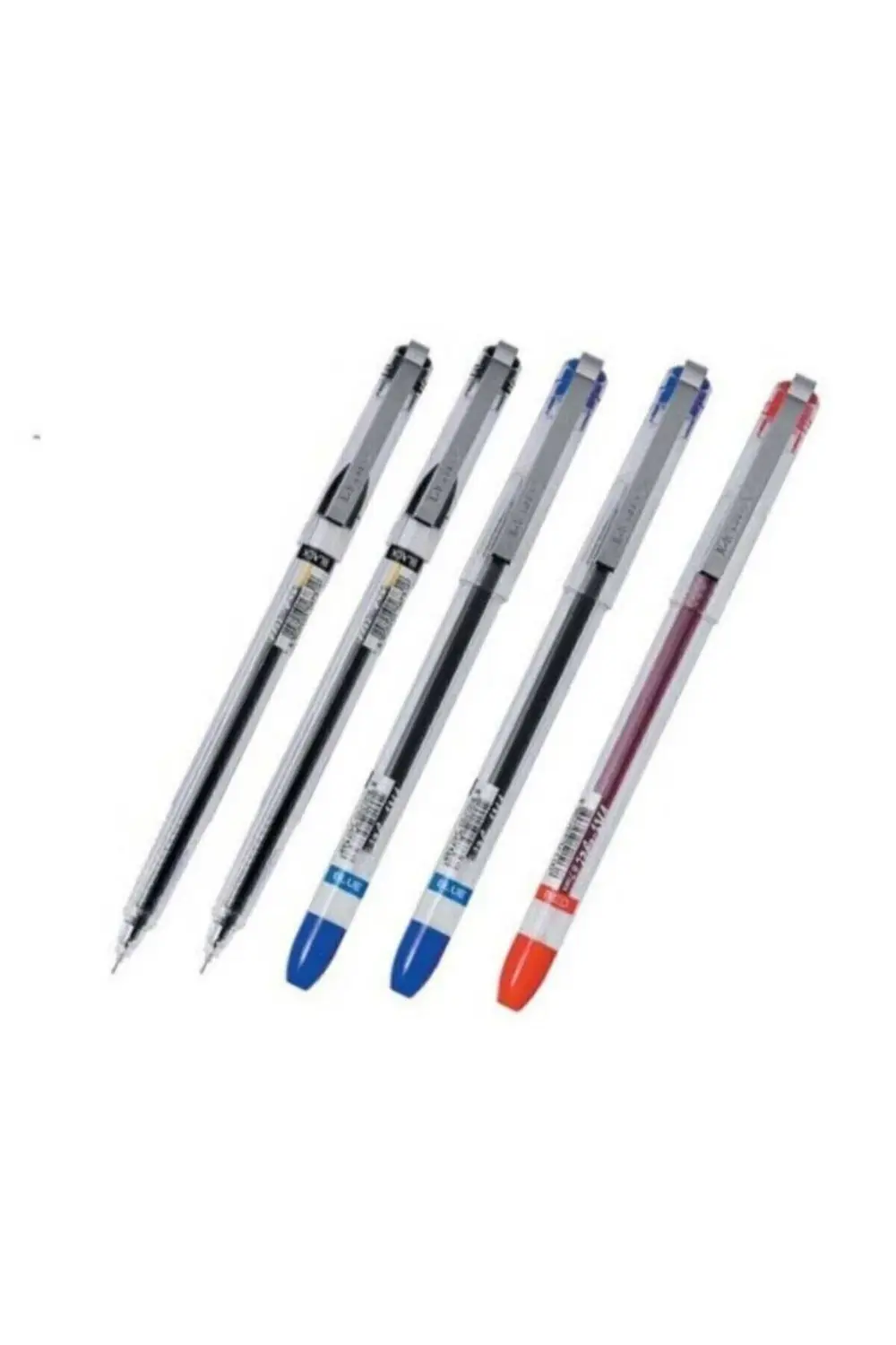 My Gel 0.5mm Ince Iğne Uçlu Jel Kalem 5 Adet (2 Siyah 2 Mavi 1 Kı