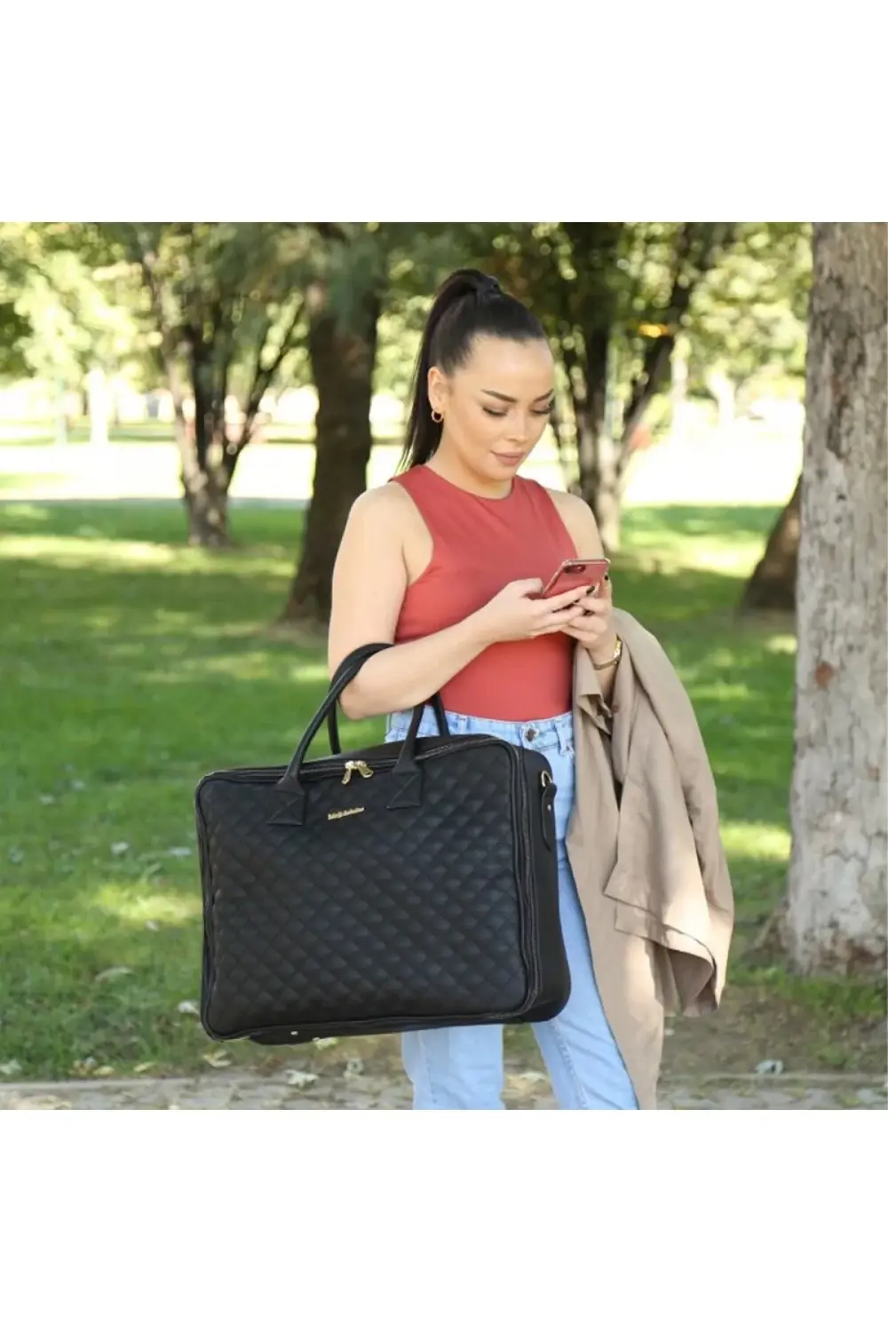 M&y Hera Deri Anne Bebek Çantası 7090 Siyah