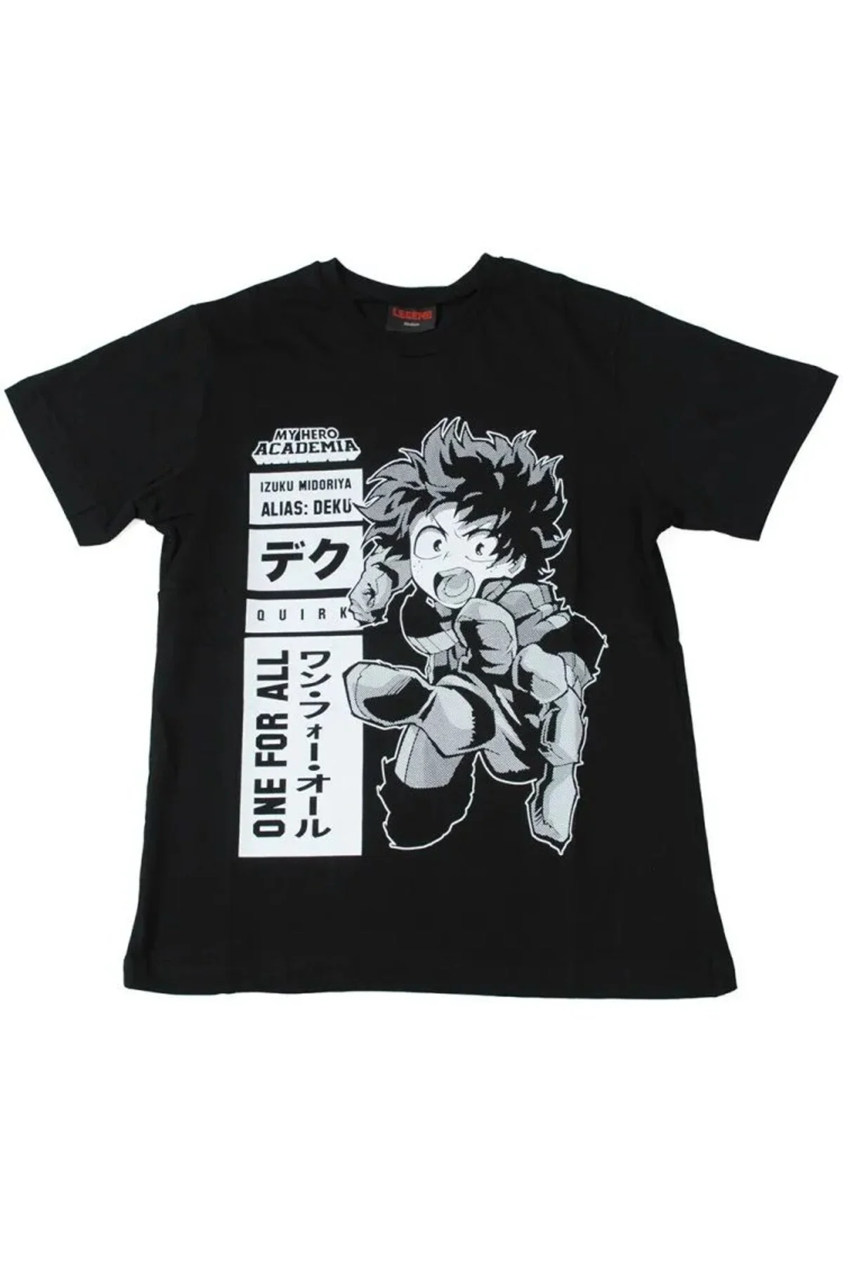My Hero Academia One For All Tişört Siyah