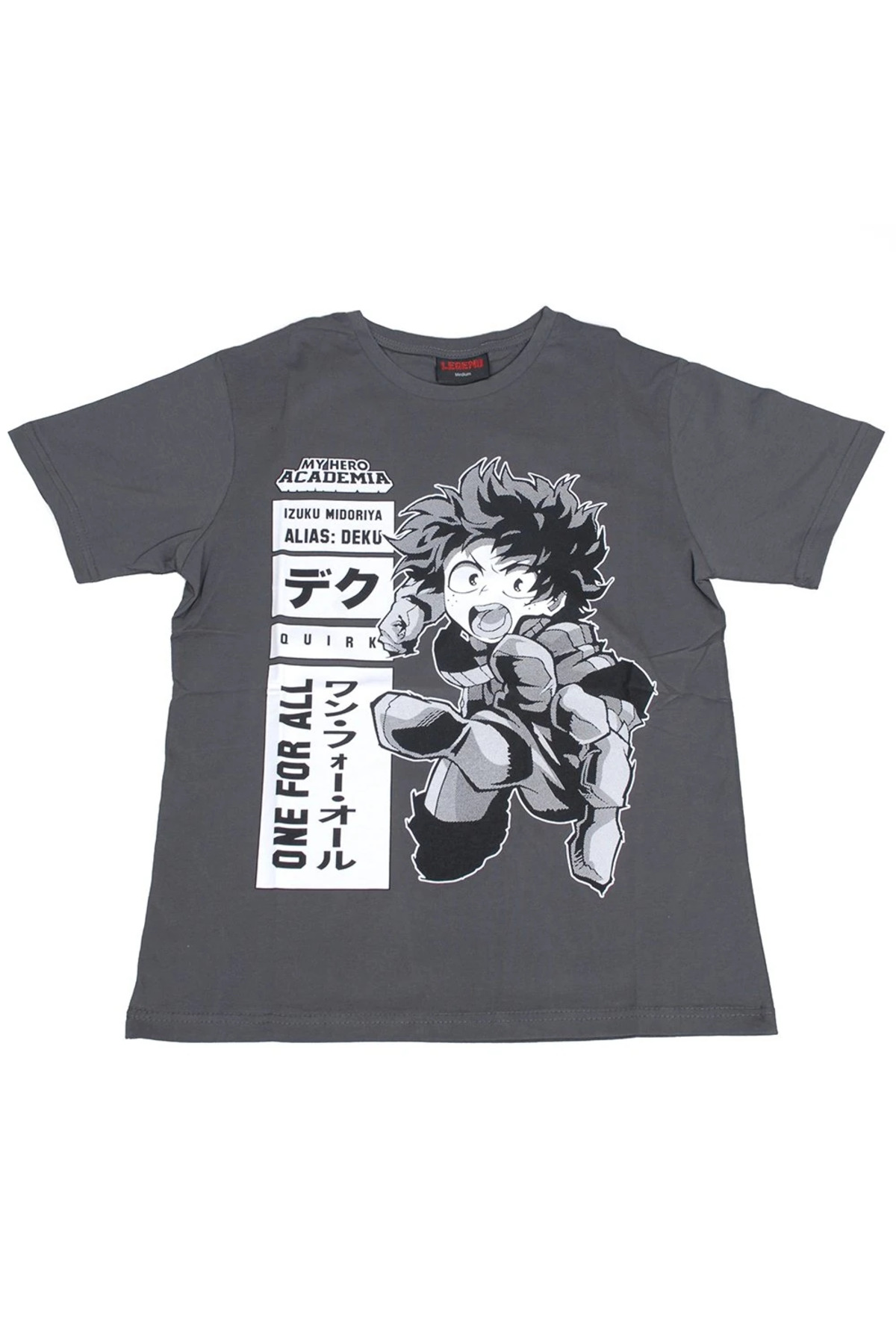 My Hero Academia One For All Tişört Gri My Hero Academia One For All Tişört Gri