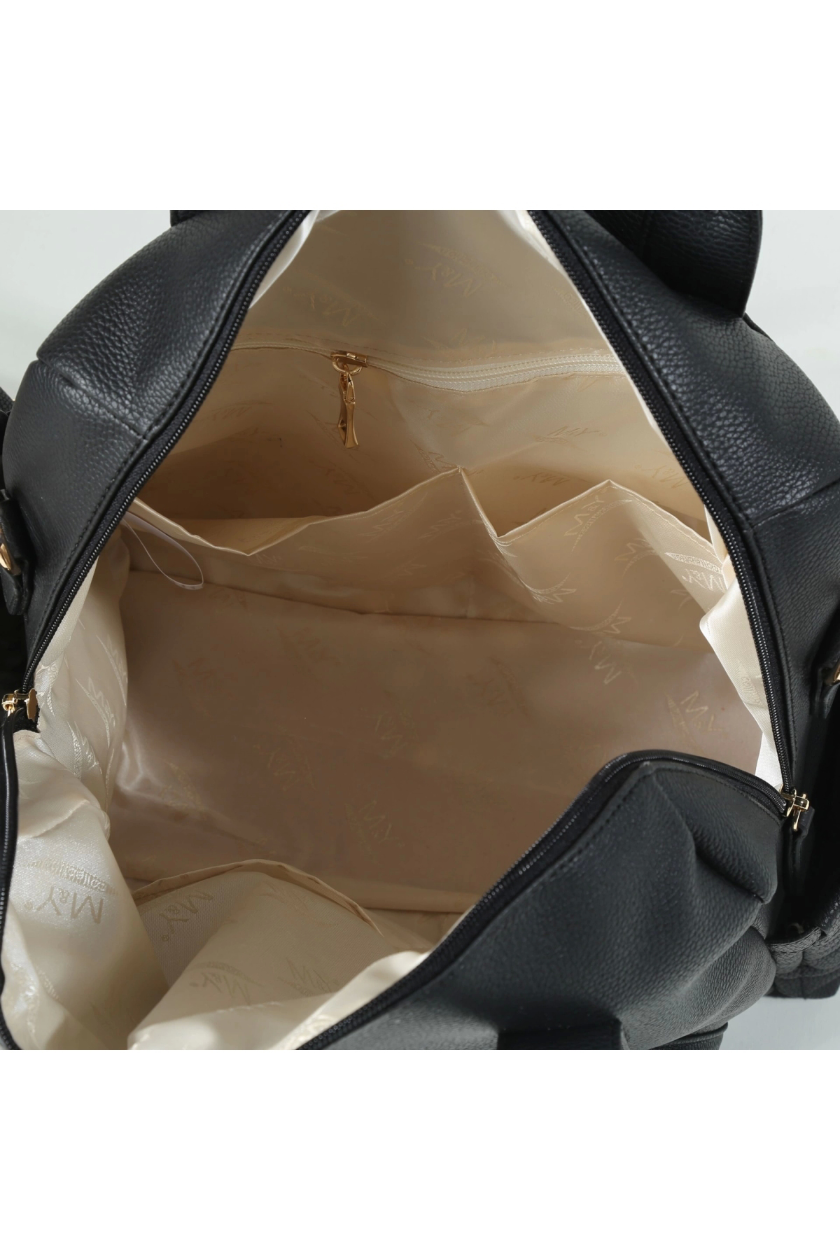 M&Y Colllection M&Y Kitty Deri Anne Bebek Bakım Sırt Çantası 7271 Siyah