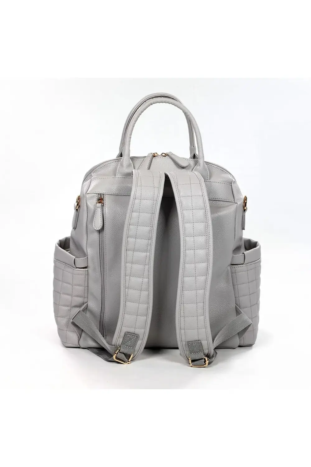 M&y Kitty Deri Anne Bebek Bakım Sırt Çantası 7271 Gri