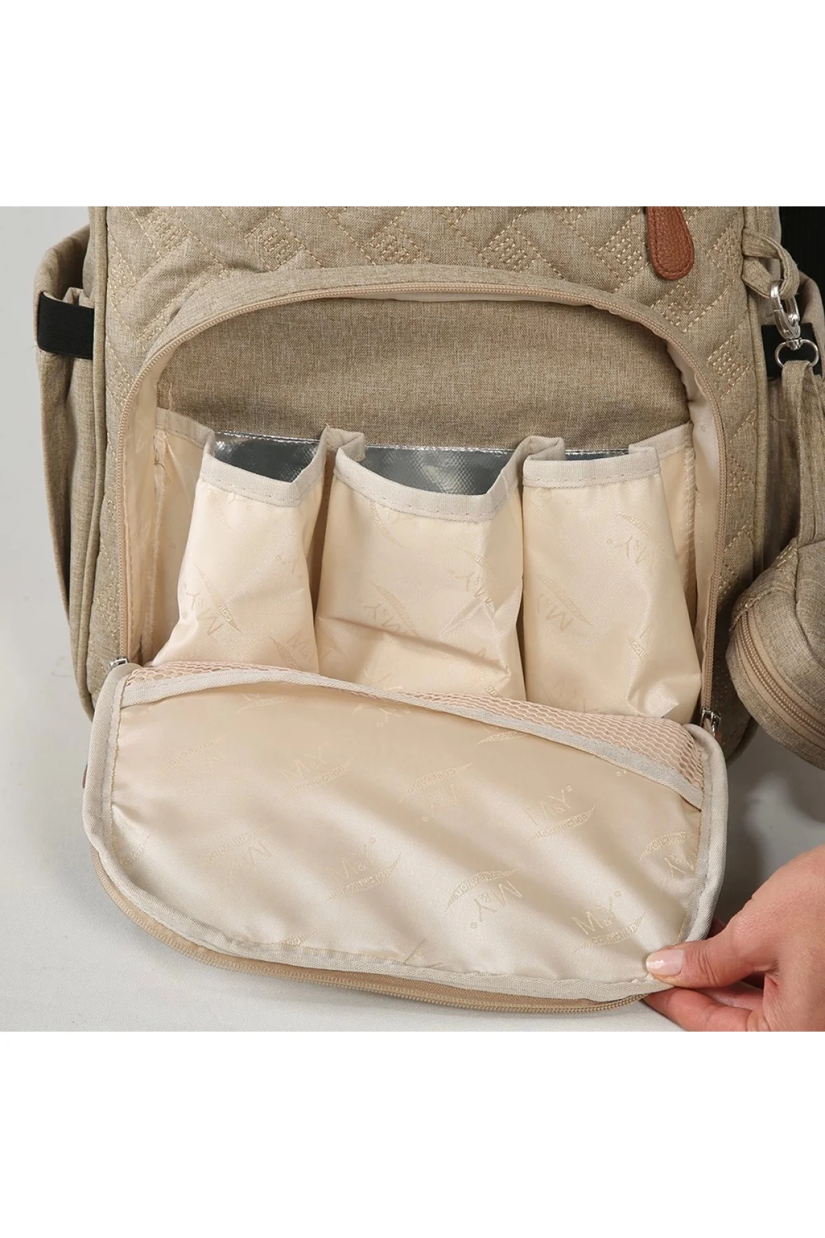 M&y Lucky Anne Bebek Bakım Sırt Çantası 6690 Vizon