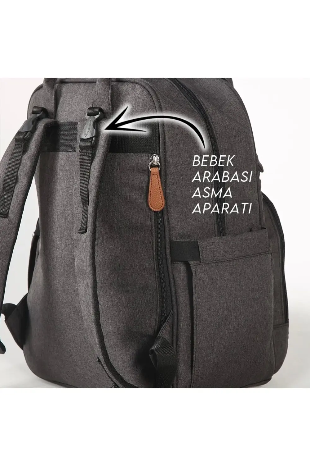 M&Y Lucky Anne Bebek Bakım Sırt Çantası 6690 Siyah