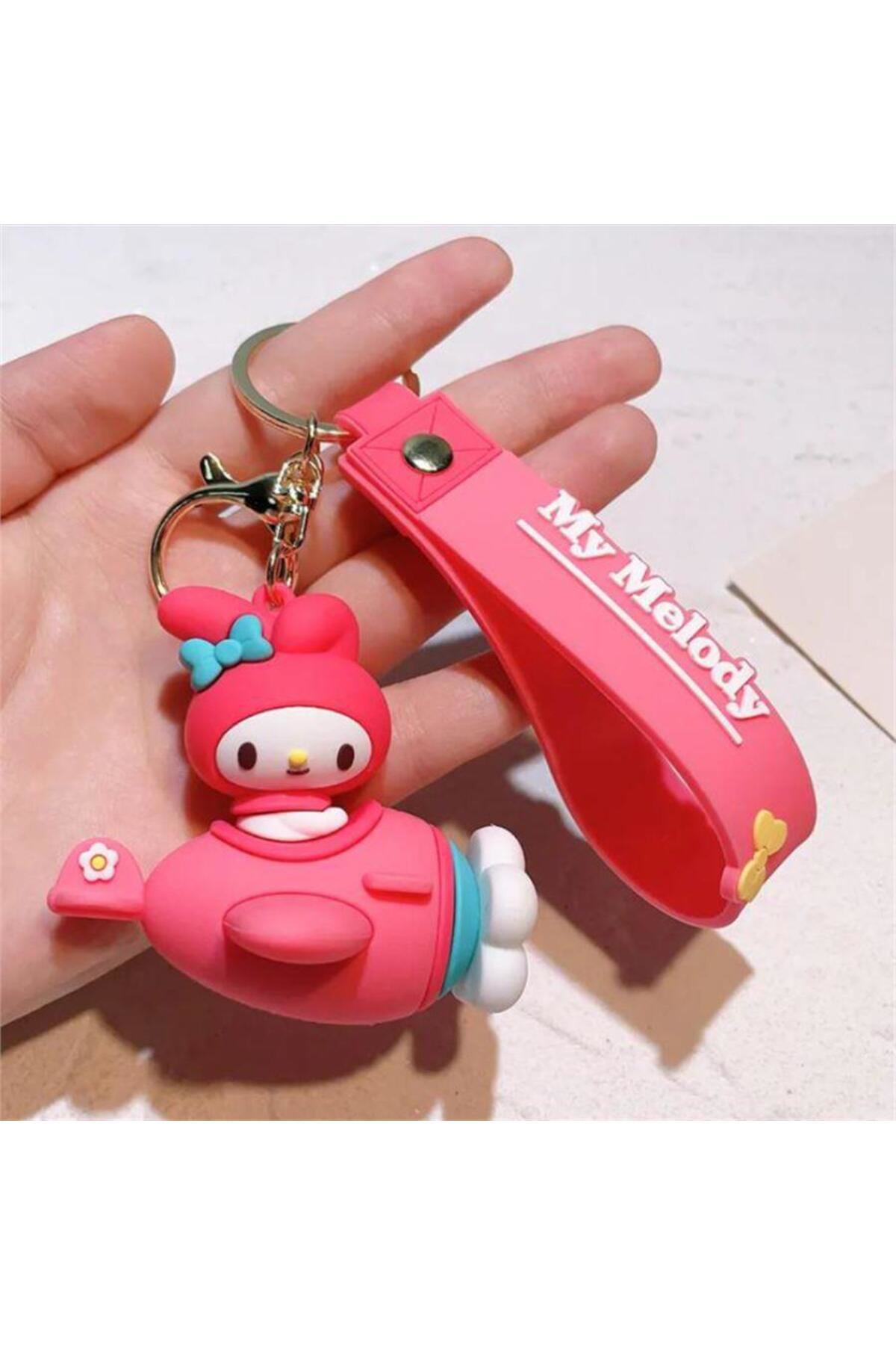 My Melody Fantasy Pink Helicopter Silikon Anahtarlık