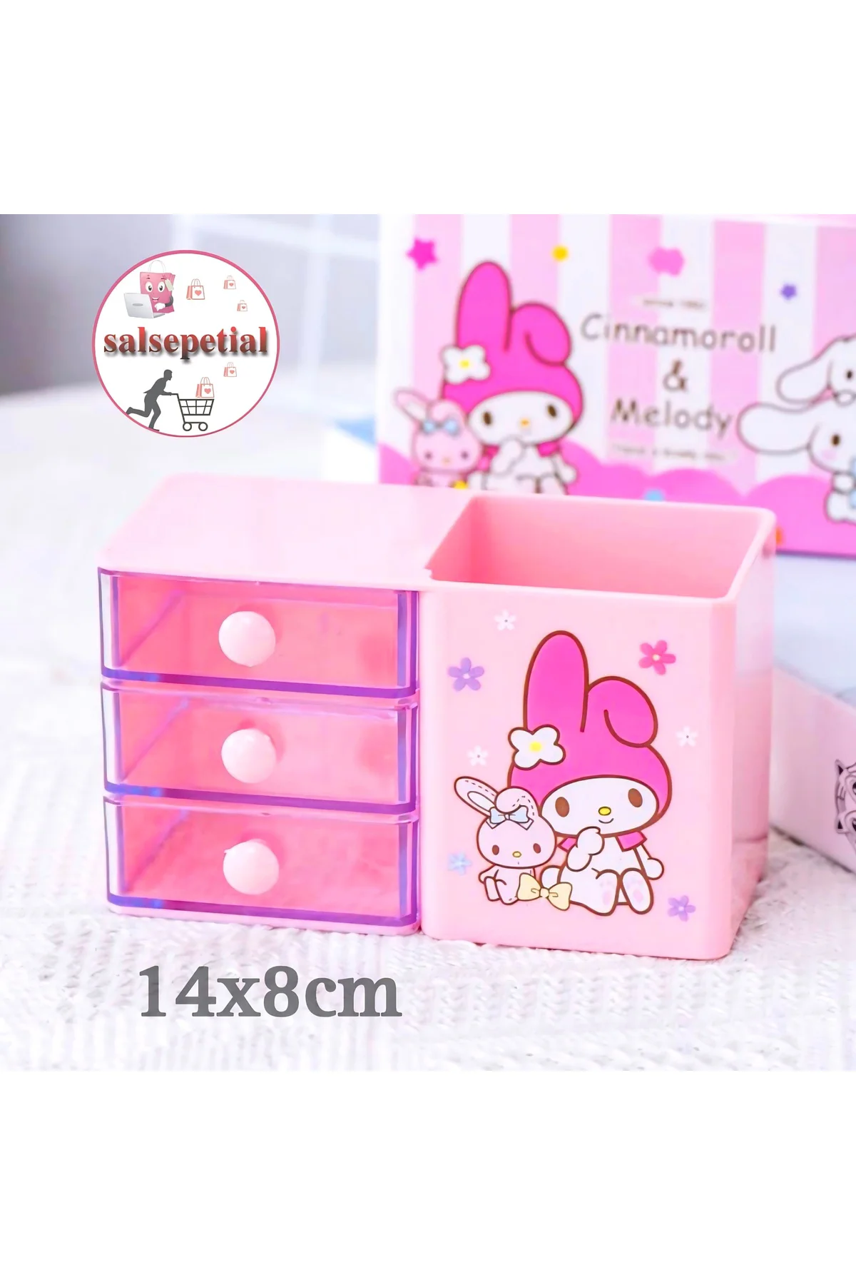 My Melody Kalem Kutusu Masaüstü Kalemlik My Melody Çekmeceli Kale
