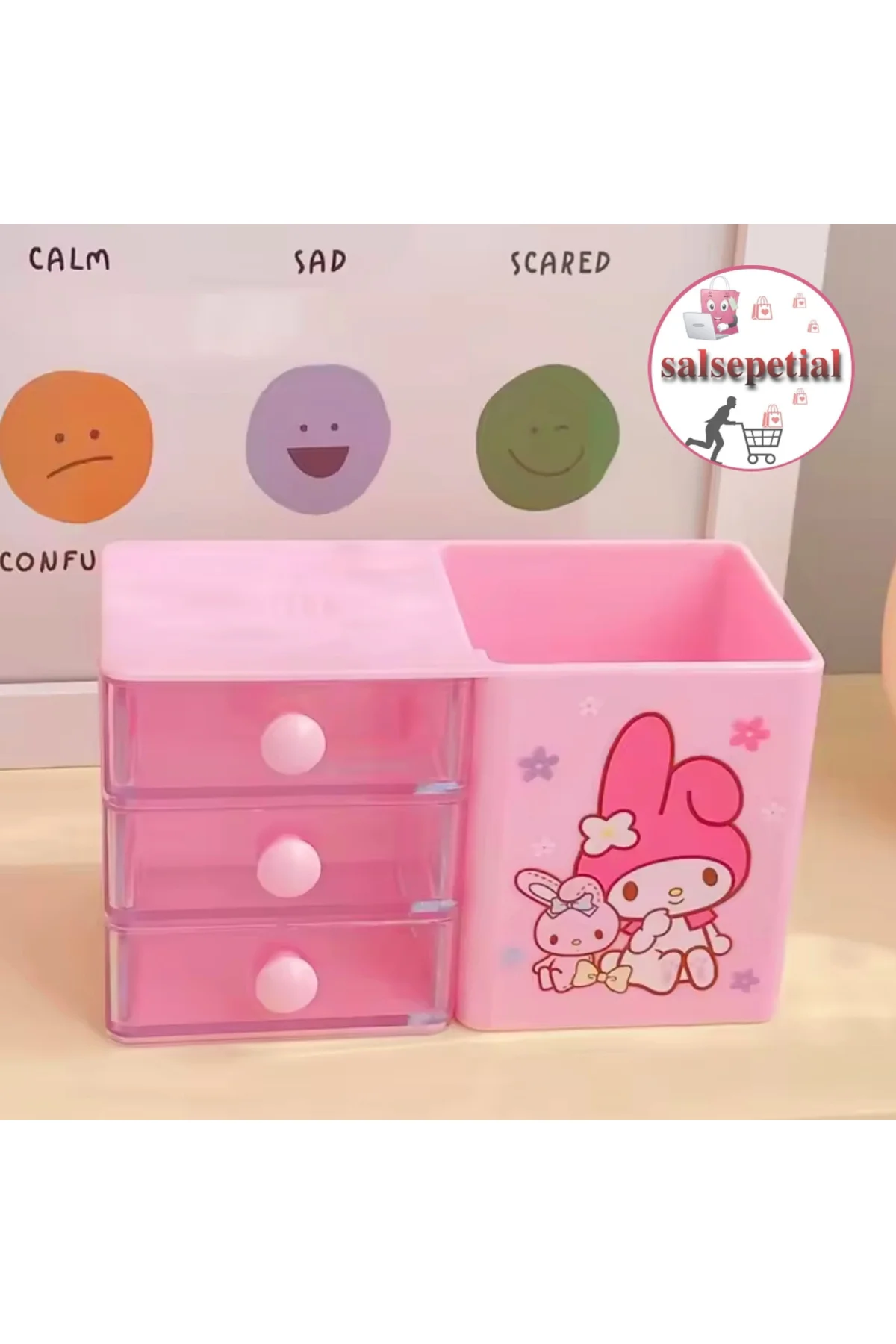 My Melody Kalem Kutusu Masaüstü Kalemlik My Melody Çekmeceli Kale