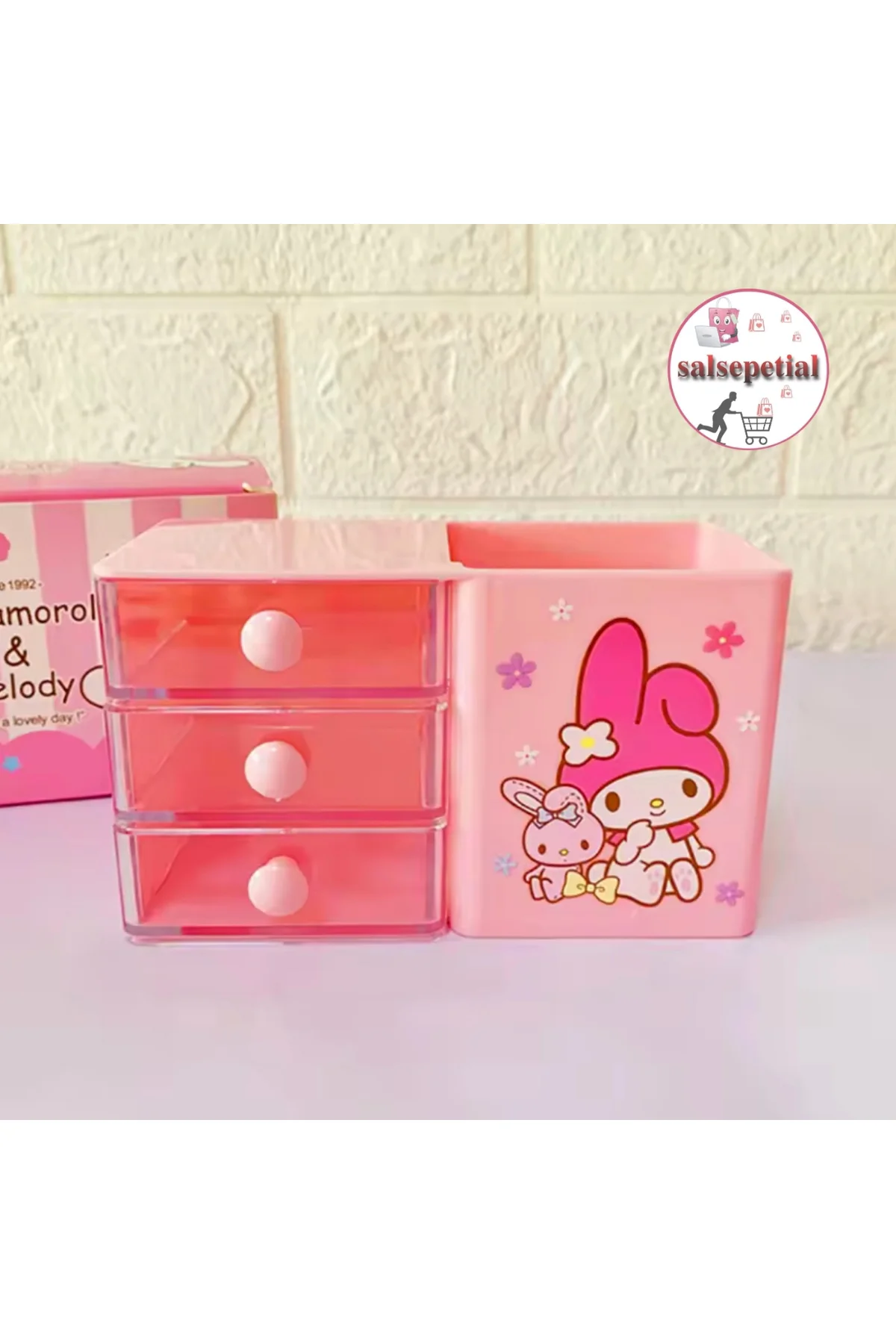 My Melody Kalem Kutusu Masaüstü Kalemlik My Melody Çekmeceli Kale